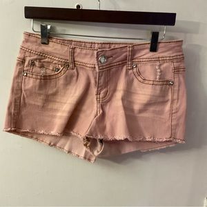 RUE21 Mauve Jean Shorts 9 (Juniors) Jorts Coconut Girl Festival Southwestern